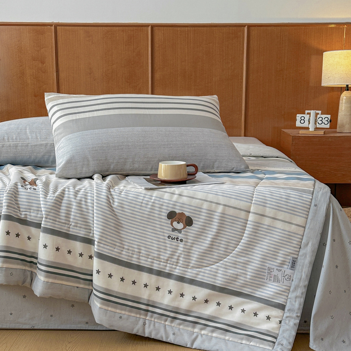 91家纺网 家纺一手货源 找家纺 尊妙被业 2026新款里外全棉100%新疆棉花夏被被子被芯-简约风 素纹小伴-兰