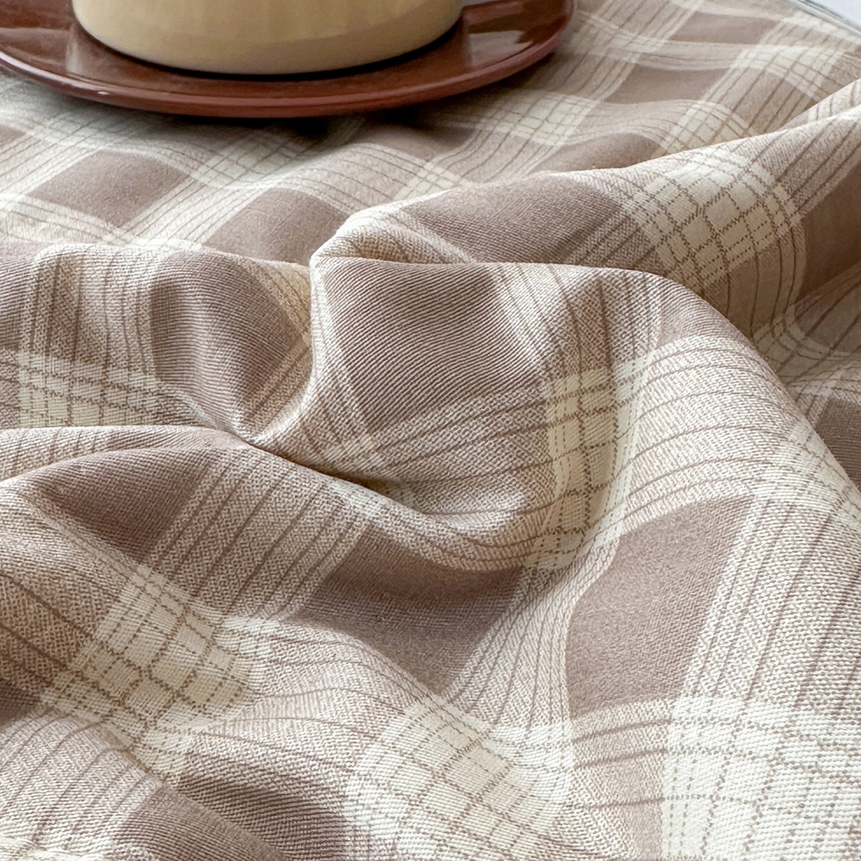 91家纺网 家纺一手货源 找家纺 尊妙被业 2026新款里外全棉100%新疆棉花夏被被子被芯-简约风 格瑞-咖