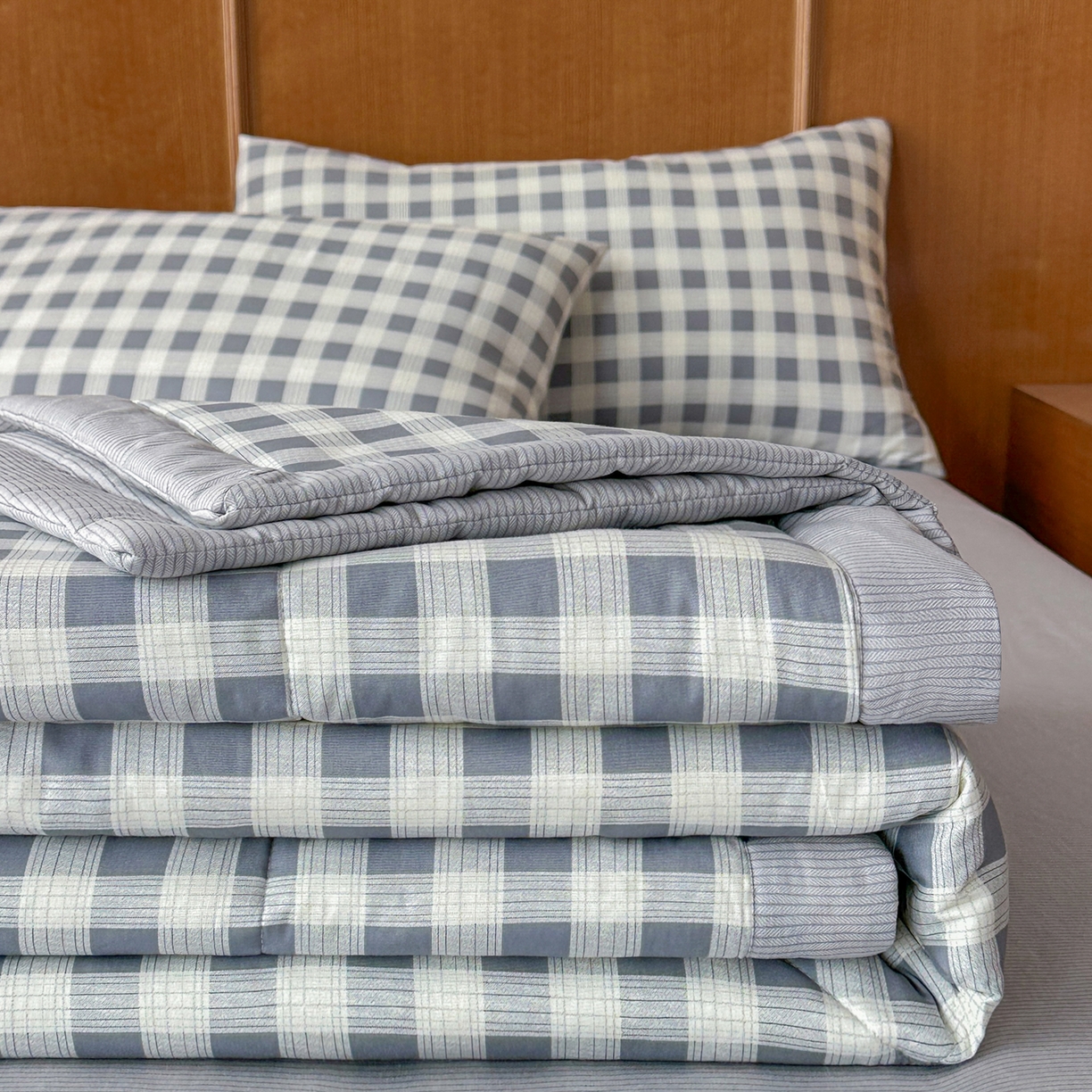 91家纺网 家纺一手货源 找家纺 （总）尊妙被业 2026新款里外全棉100%新疆棉花夏被被子被芯-简约风