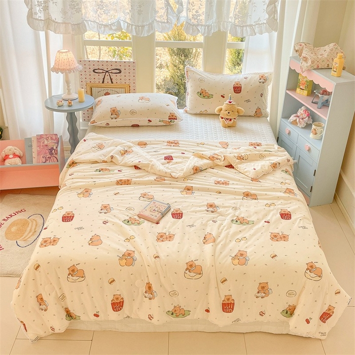 2026新款A类针织棉被芯夏凉被春秋被冬被儿童学生成人冬被加厚被子大豆被—影棚图 卡皮巴拉