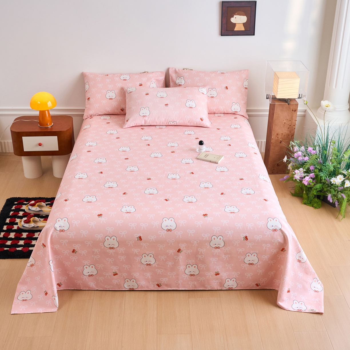 春皖家纺 2026春夏新品简约款老粗布系列床单单品床单床单单件 予光