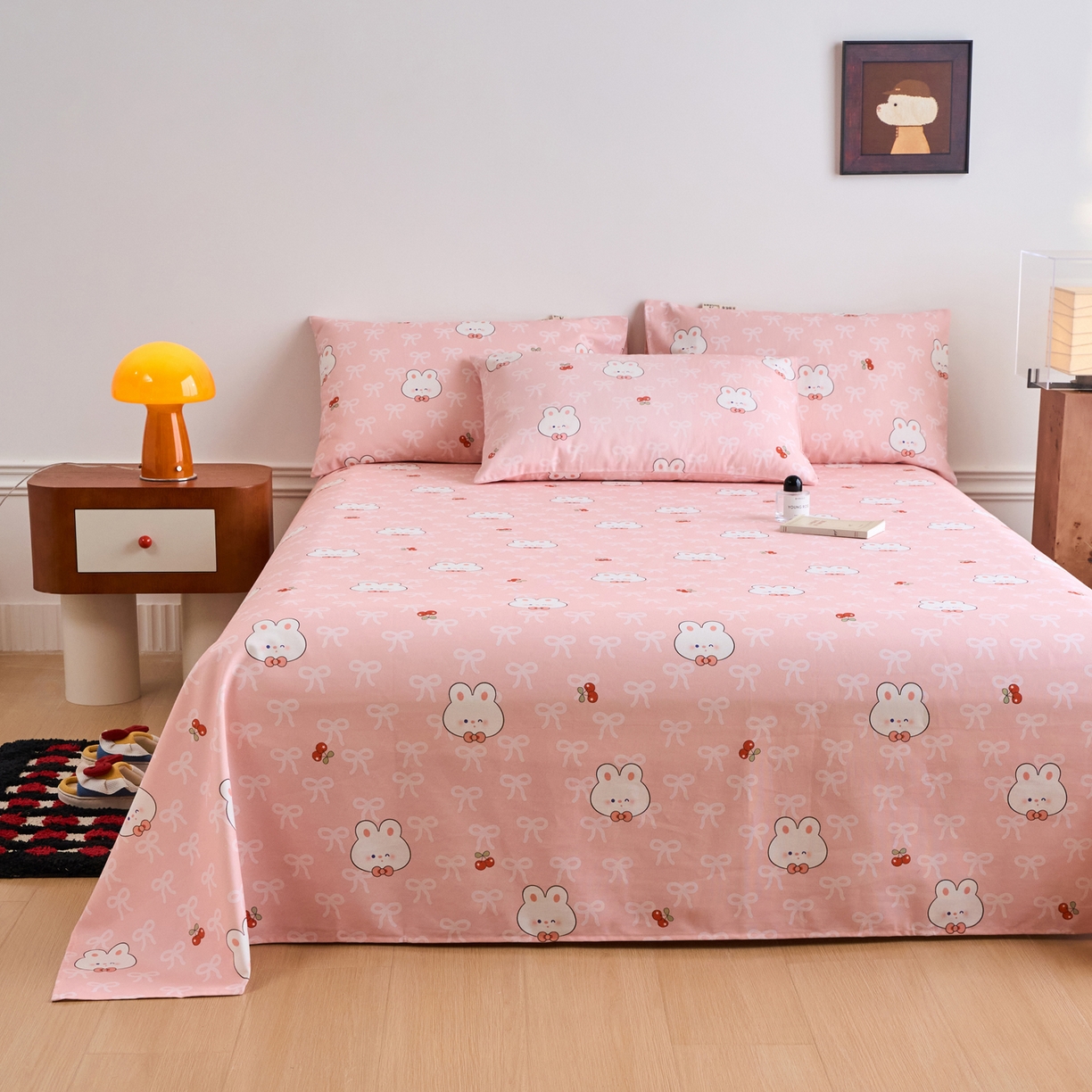 91家纺网 家纺一手货源 找家纺 春皖家纺 2026春夏新品简约款老粗布系列床单单品床单床单单件 予光