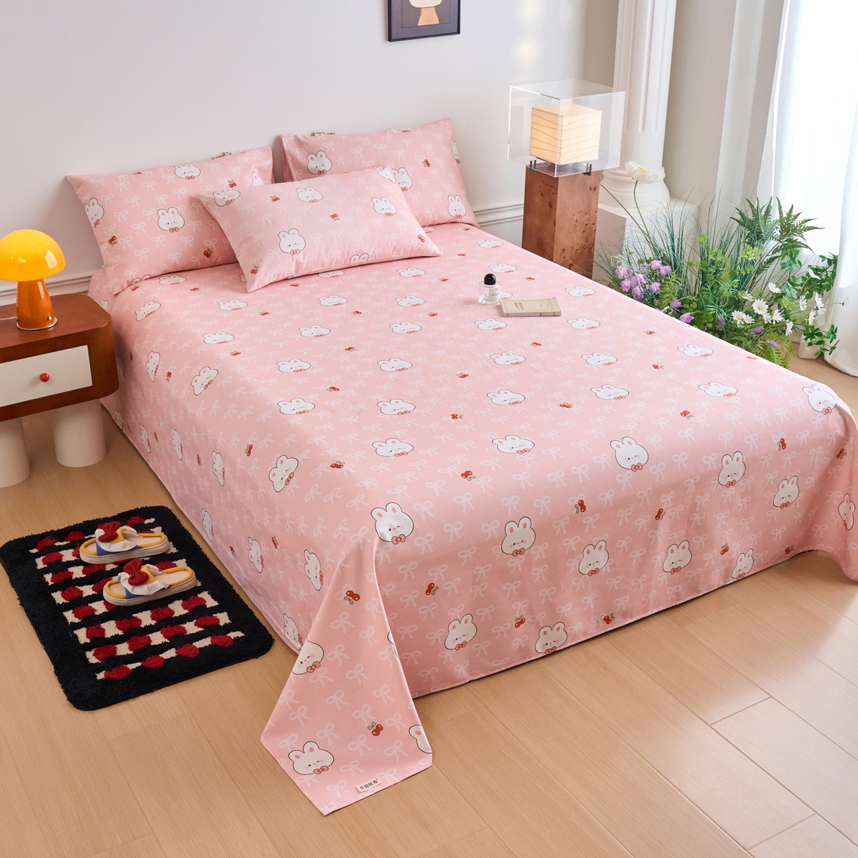 91家纺网 家纺一手货源 找家纺 春皖家纺 2026春夏新品简约款老粗布系列床单单品床单床单单件 予光