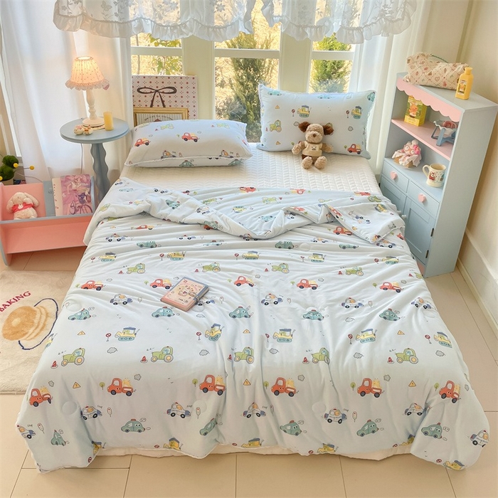 2026新款A类针织棉被芯夏凉被春秋被冬被儿童学生成人冬被加厚被子大豆被—影棚图 汽车总动员