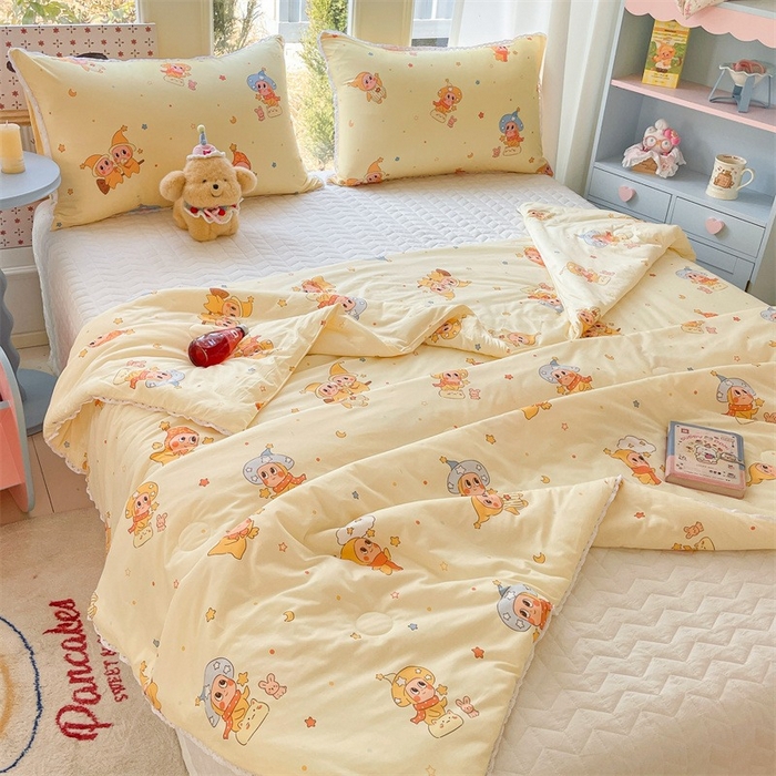 91家纺网 家纺一手货源 找家纺 2026新款A类针织棉被芯夏凉被春秋被冬被儿童学生成人冬被加厚被子大豆被—影棚图 星星宝宝