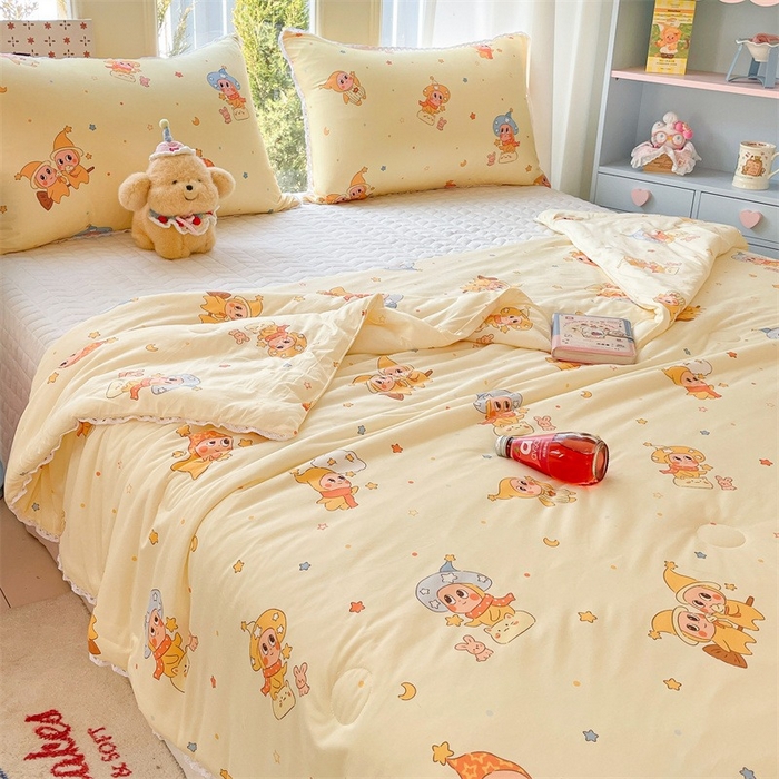 91家纺网 家纺一手货源 找家纺 2026新款A类针织棉被芯夏凉被春秋被冬被儿童学生成人冬被加厚被子大豆被—影棚图 星星宝宝