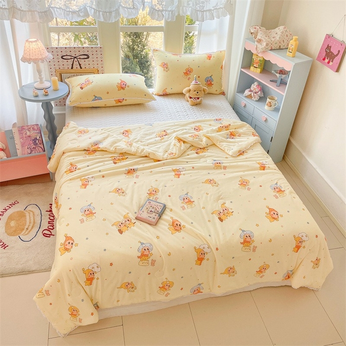 91家纺网 家纺一手货源 找家纺 2026新款A类针织棉被芯夏凉被春秋被冬被儿童学生成人冬被加厚被子大豆被—影棚图 星星宝宝