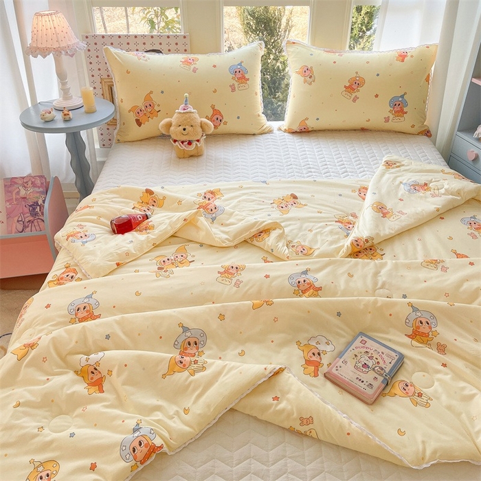 91家纺网 家纺一手货源 找家纺 2026新款A类针织棉被芯夏凉被春秋被冬被儿童学生成人冬被加厚被子大豆被—影棚图 星星宝宝