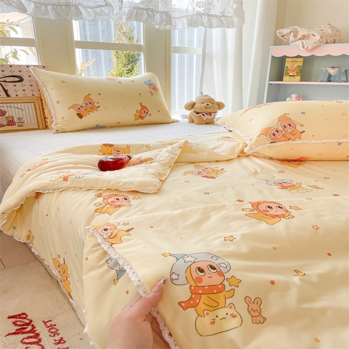 91家纺网 家纺一手货源 找家纺 2026新款A类针织棉被芯夏凉被春秋被冬被儿童学生成人冬被加厚被子大豆被—影棚图 星星宝宝