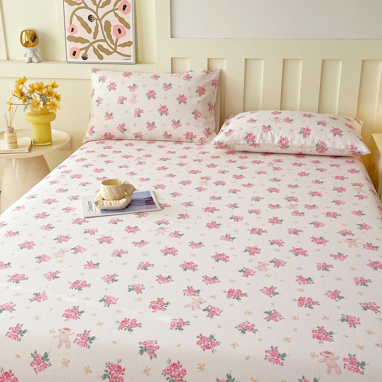 91家纺网 家纺一手货源 找家纺 春皖家纺 2026春夏新品简约款老粗布系列床单单品床单床单单件 芝甜