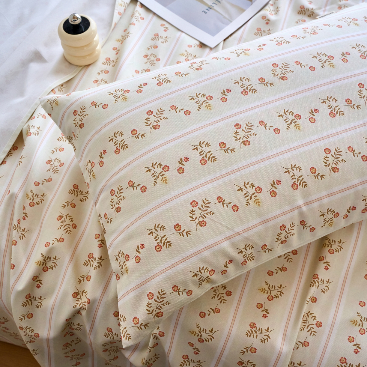 91家纺网 家纺一手货源 找家纺 春皖家纺 2026春夏新品简约款老粗布系列床单单品床单床单单件 知否