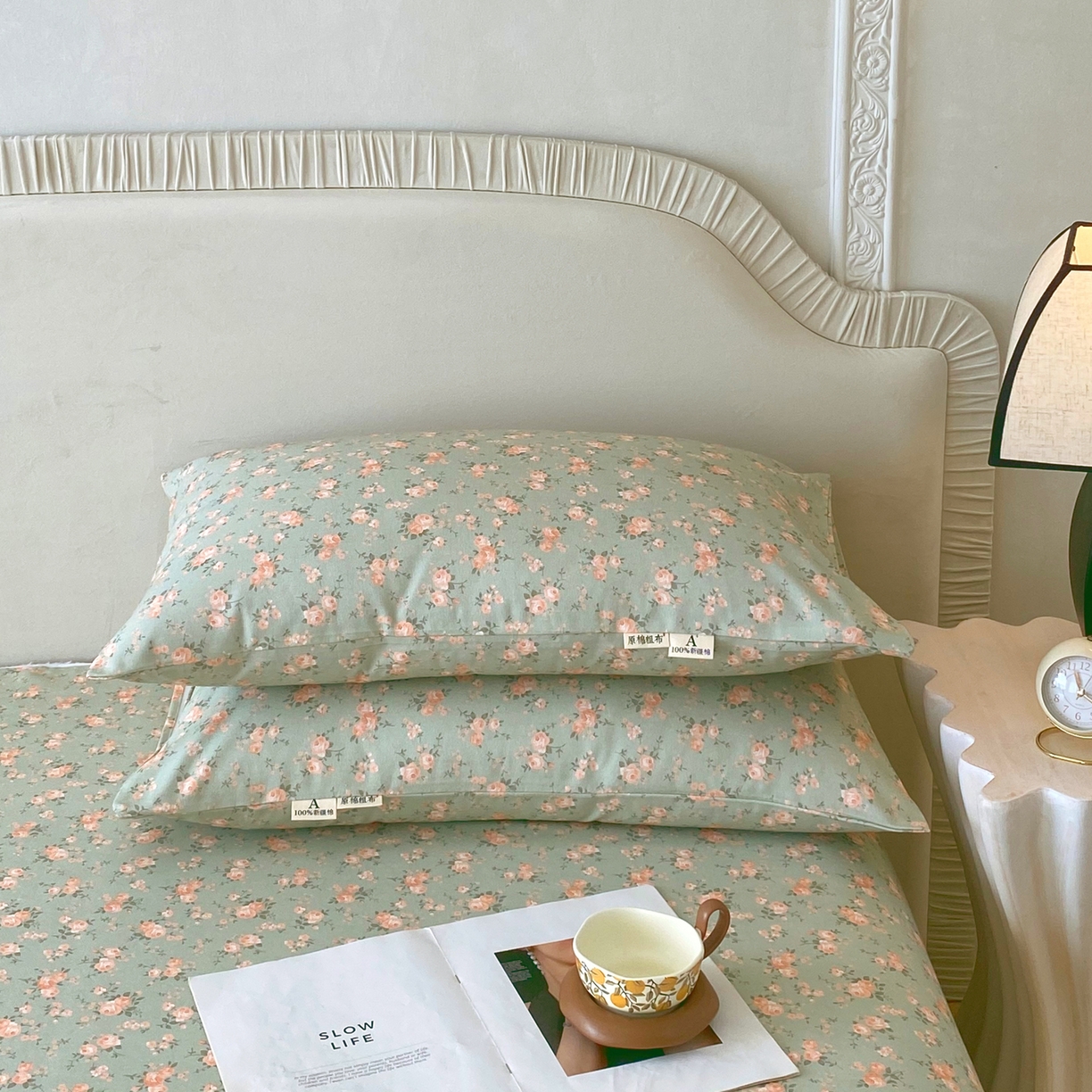 91家纺网 家纺一手货源 找家纺 春皖家纺 2026春夏新品简约款老粗布系列床单单品床单床单单件 知微