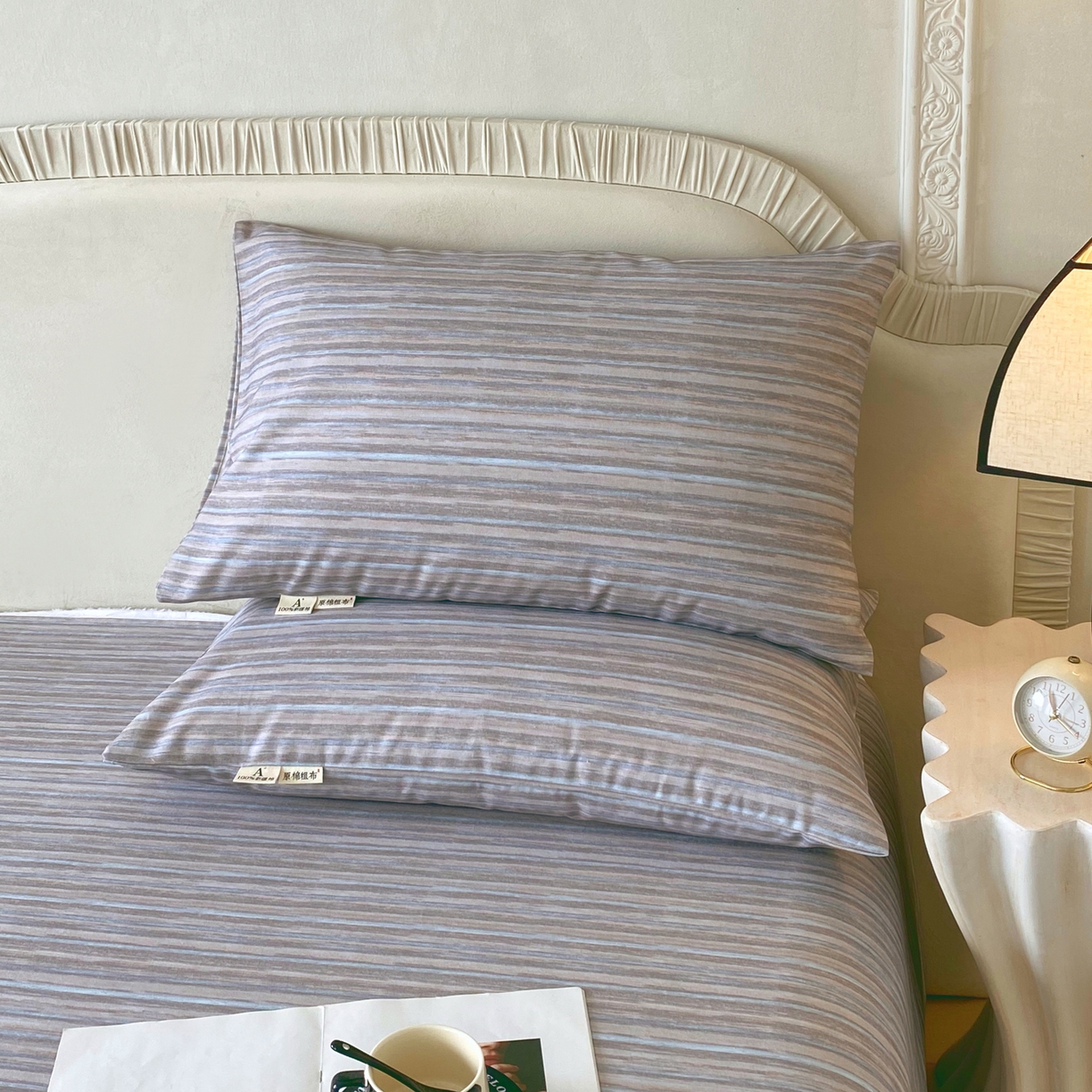 91家纺网 家纺一手货源 找家纺 春皖家纺 2026春夏新品简约款老粗布系列床单单品床单床单单件 知一Y