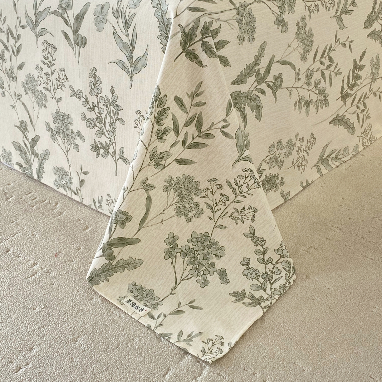 91家纺网 家纺一手货源 找家纺 春皖家纺 2026春夏新品简约款老粗布系列床单单品床单床单单件 子青