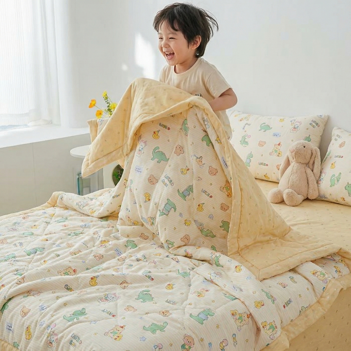 91家纺网 家纺一手货源 找家纺 （总）尊妙被业 2026新款小清新花卉里外全棉纯棉棉花被夏被夏凉被空调被