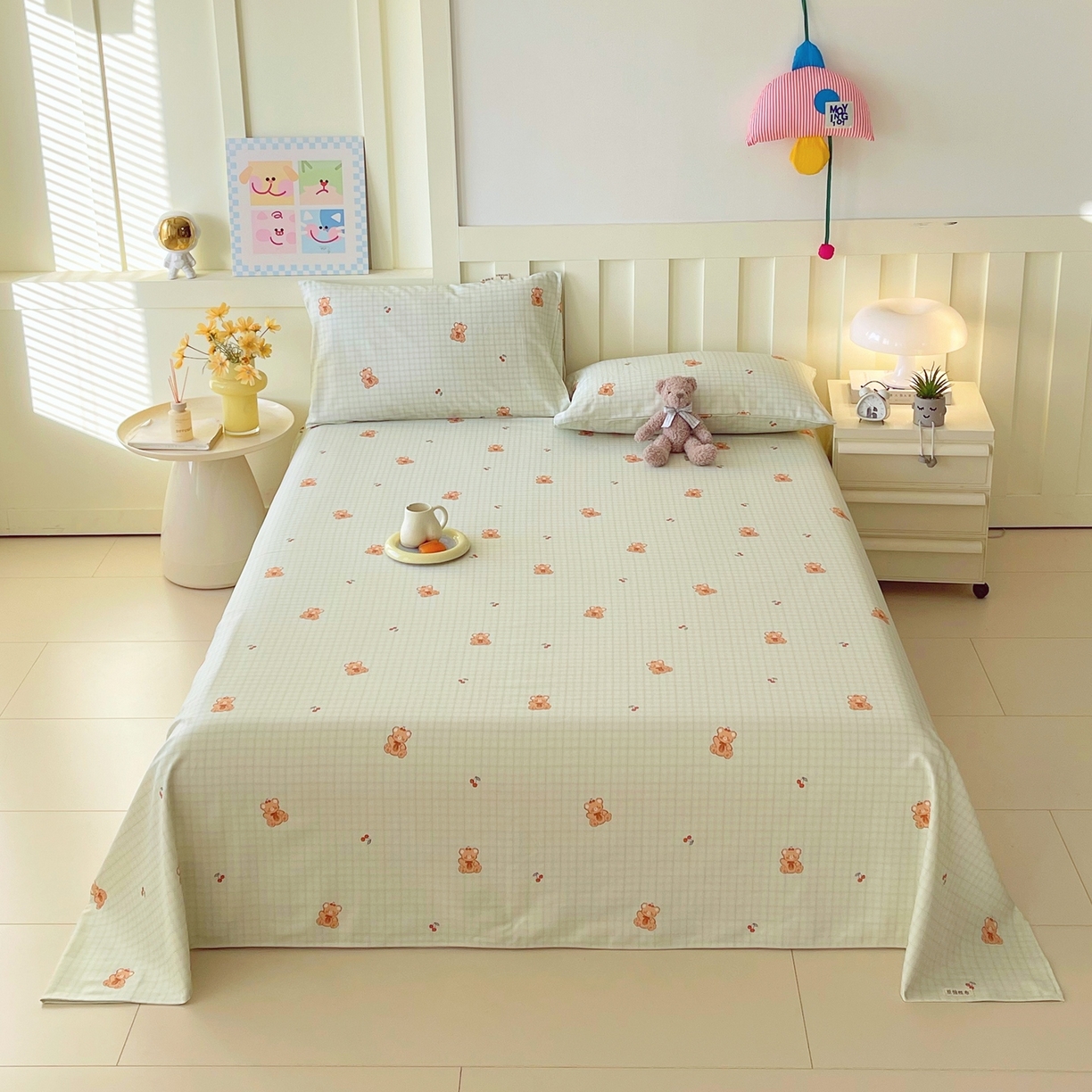 91家纺网 家纺一手货源 找家纺 （总）春皖家纺 2026春夏新品简约款老粗布系列床单单品床单床单单件