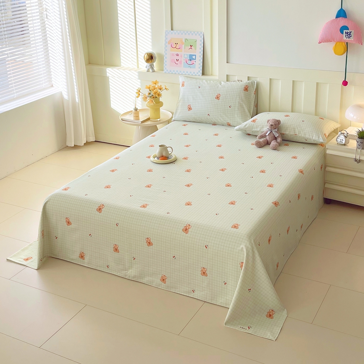 91家纺网 家纺一手货源 找家纺 （总）春皖家纺 2026春夏新品简约款老粗布系列床单单品床单床单单件