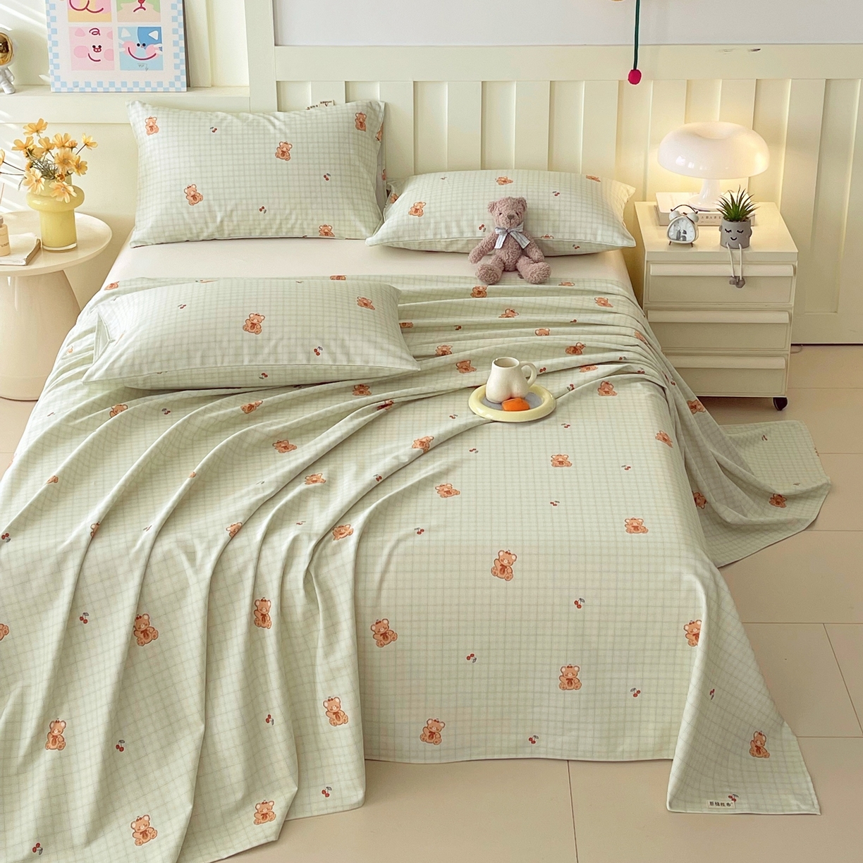 91家纺网 家纺一手货源 找家纺 （总）春皖家纺 2026春夏新品简约款老粗布系列床单单品床单床单单件