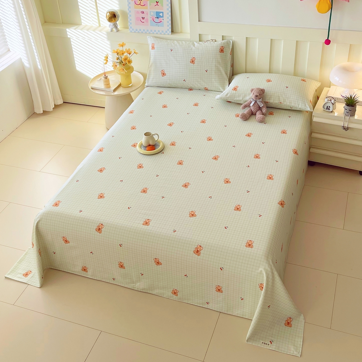 91家纺网 家纺一手货源 找家纺 （总）春皖家纺 2026春夏新品简约款老粗布系列床单单品床单床单单件