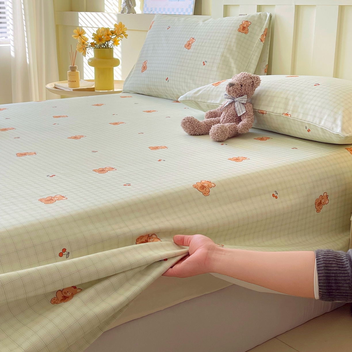 91家纺网 家纺一手货源 找家纺 （总）春皖家纺 2026春夏新品简约款老粗布系列床单单品床单床单单件