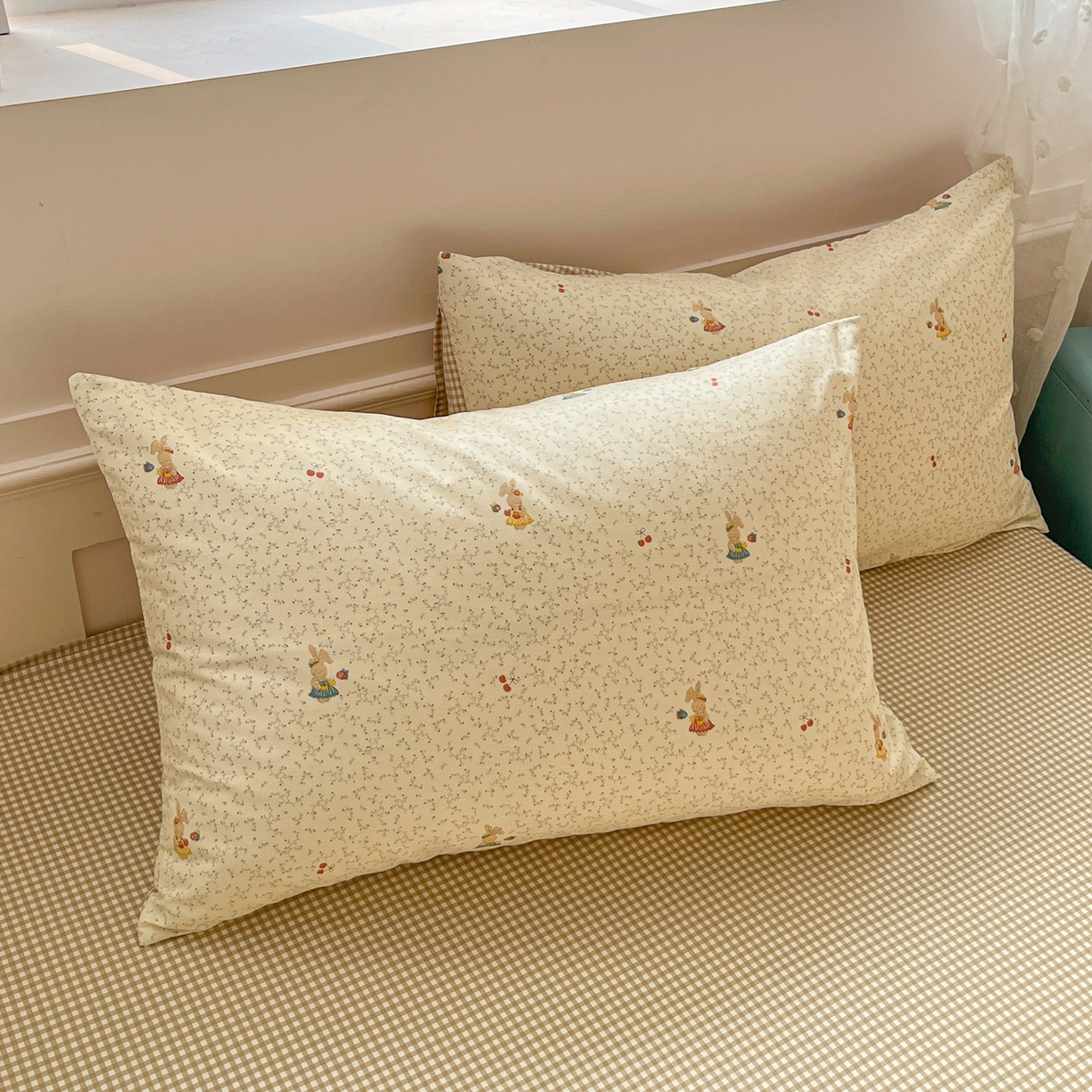 91家纺网 家纺一手货源 找家纺 柠馨 2026春夏新款13372全棉纯棉印花单被套 被套单件-芙拉系列 奶糖甜心