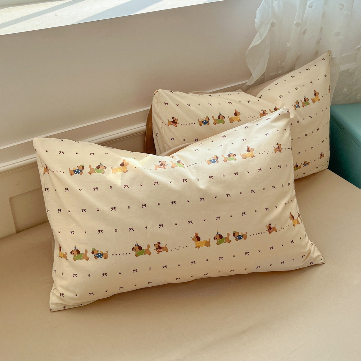 91家纺网 家纺一手货源 找家纺 柠馨 2026春夏新款13372全棉纯棉印花单被套 被套单件-芙拉系列 焦糖甜心