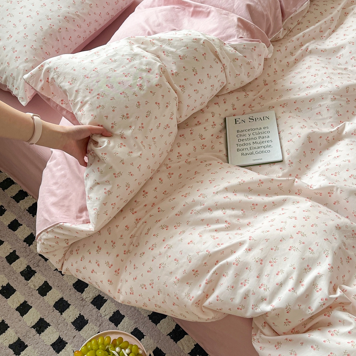 91家纺网 家纺一手货源 找家纺 柠馨 2026春夏新款13372全棉纯棉印花单被套 被套单件-芙拉系列 逸云