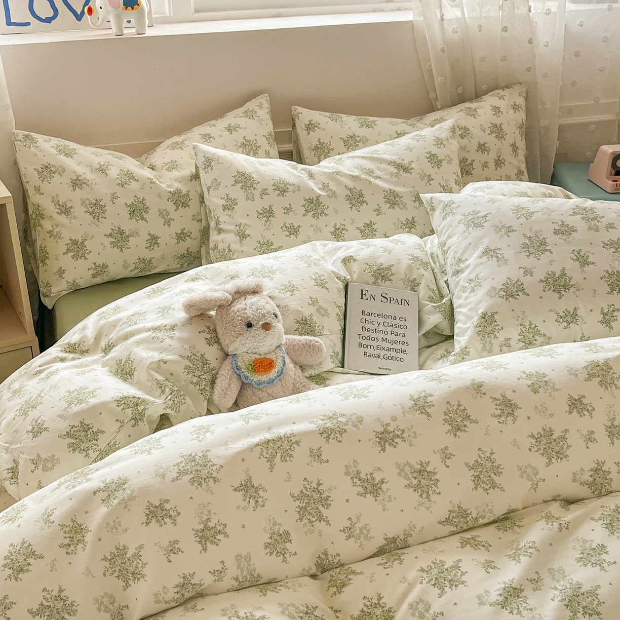 91家纺网 家纺一手货源 找家纺 柠馨 2026春夏新款13372全棉纯棉印花单被套 被套单件-芙拉系列 流岚