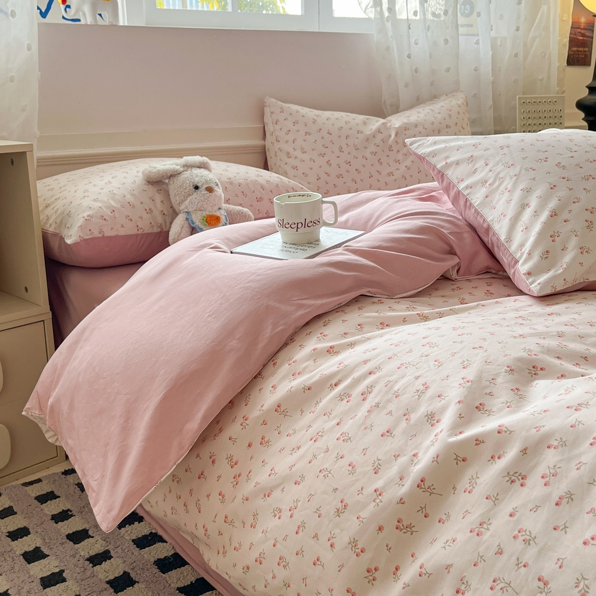 91家纺网 家纺一手货源 找家纺 柠馨 2026春夏新款13372全棉纯棉印花单被套 被套单件-芙拉系列 逸云