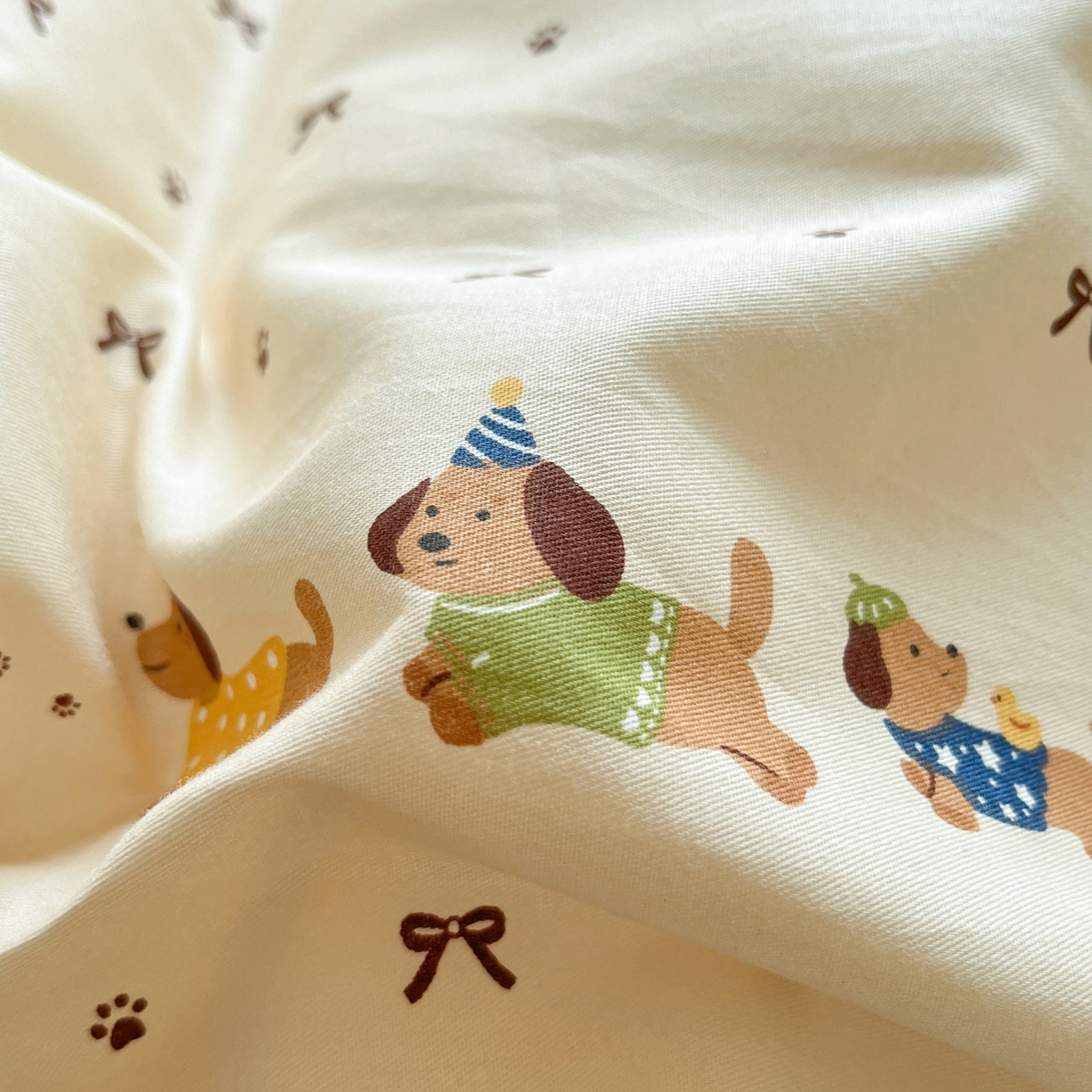 91家纺网 家纺一手货源 找家纺 柠馨 2026春夏新款13372全棉纯棉印花单被套 被套单件-芙拉系列 焦糖甜心