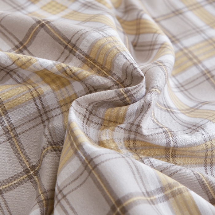 91家纺网 家纺一手货源 找家纺 织雅漫 2026新款可拆洗水洗棉单被套被套单件 暖黄