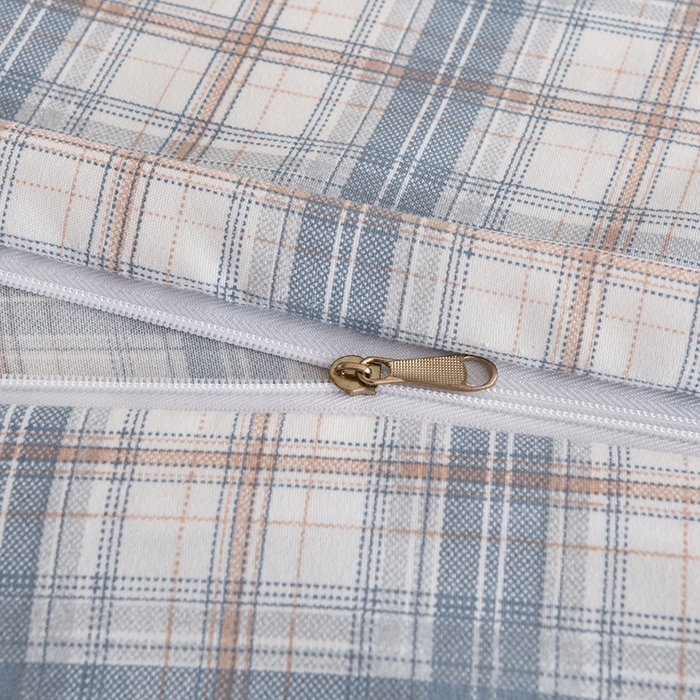 91家纺网 家纺一手货源 找家纺 织雅漫 2026新款可拆洗水洗棉单被套被套单件 浅蓝