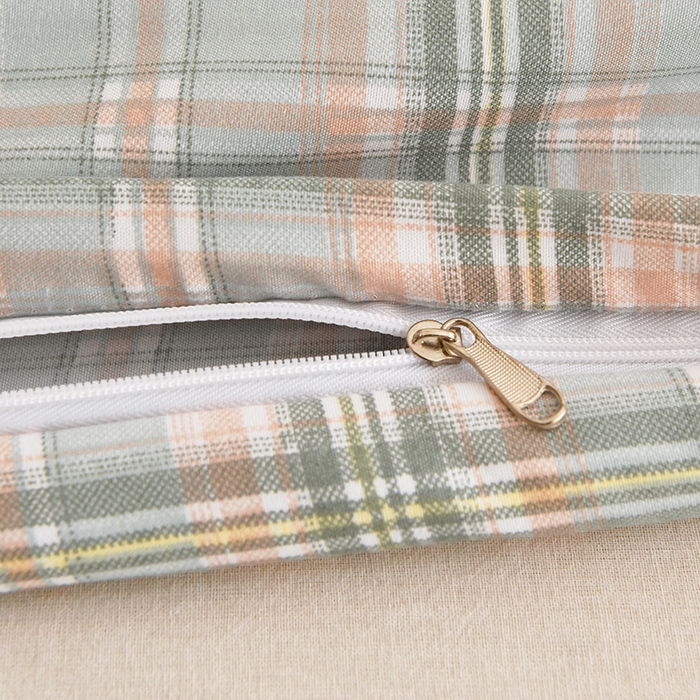 91家纺网 家纺一手货源 找家纺 织雅漫 2026新款可拆洗水洗棉单被套被套单件 浅绿