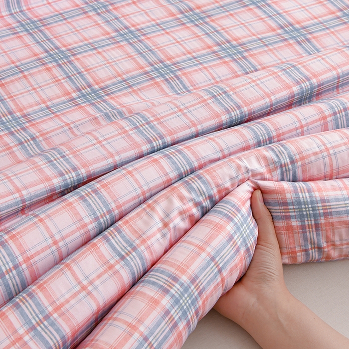 91家纺网 家纺一手货源 找家纺 织雅漫 2026新款可拆洗水洗棉单被套被套单件 知夏-粉