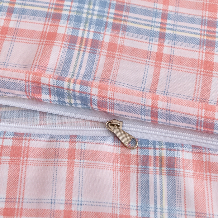 91家纺网 家纺一手货源 找家纺 织雅漫 2026新款可拆洗水洗棉单被套被套单件 知夏-粉