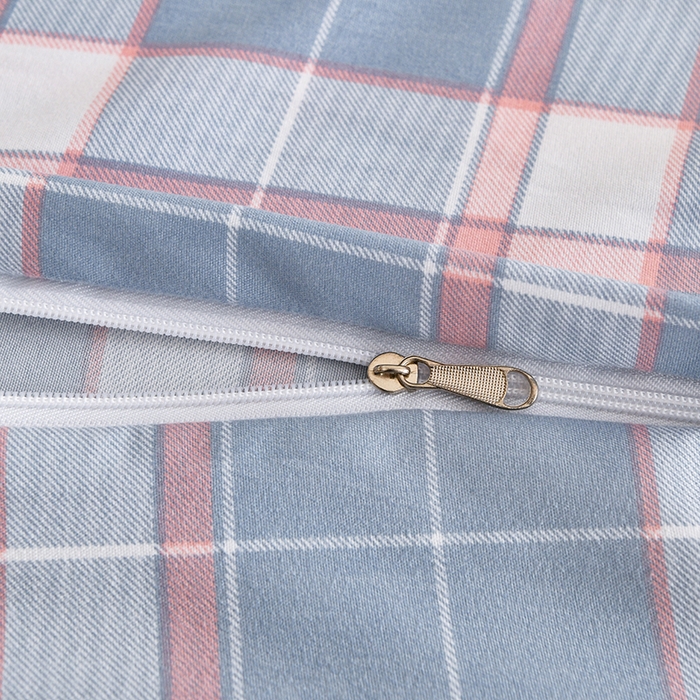 91家纺网 家纺一手货源 找家纺 织雅漫 2026新款可拆洗水洗棉单被套被套单件 知夏-蓝