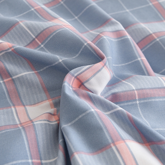 91家纺网 家纺一手货源 找家纺 织雅漫 2026新款可拆洗水洗棉单被套被套单件 知夏-蓝