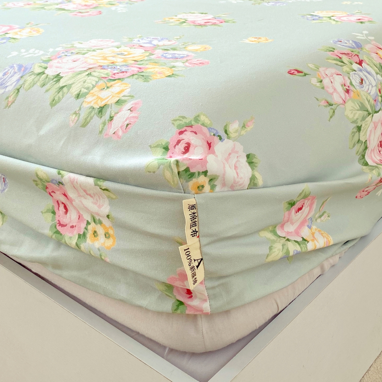 91家纺网 家纺一手货源 找家纺 （总）春皖家纺 2026春夏新品简约款老粗布系列床笠品单床笠 床笠单件