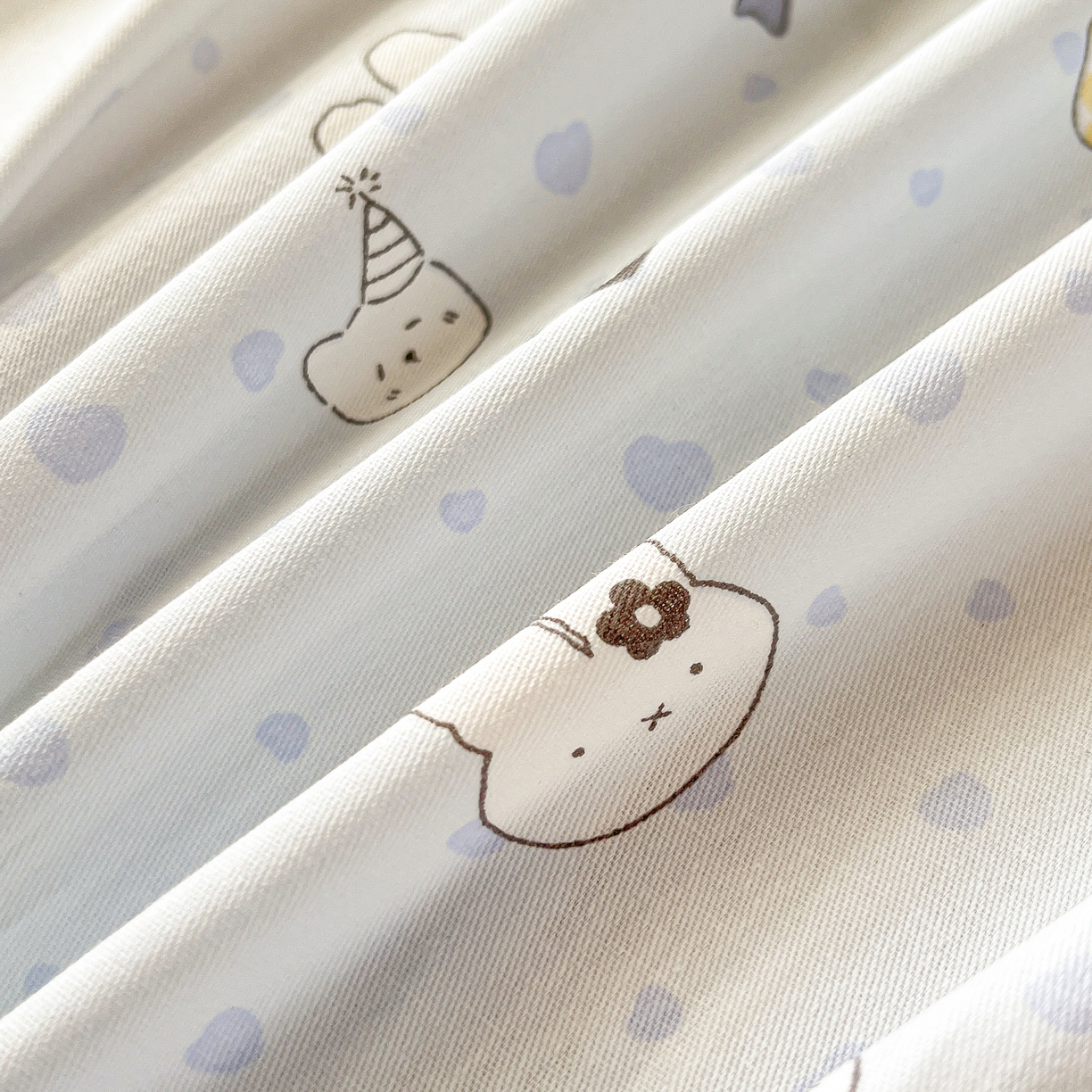 91家纺网 家纺一手货源 找家纺 瑞莱 2026新款纯棉全棉单品印花卡通床单枕套系列 童话