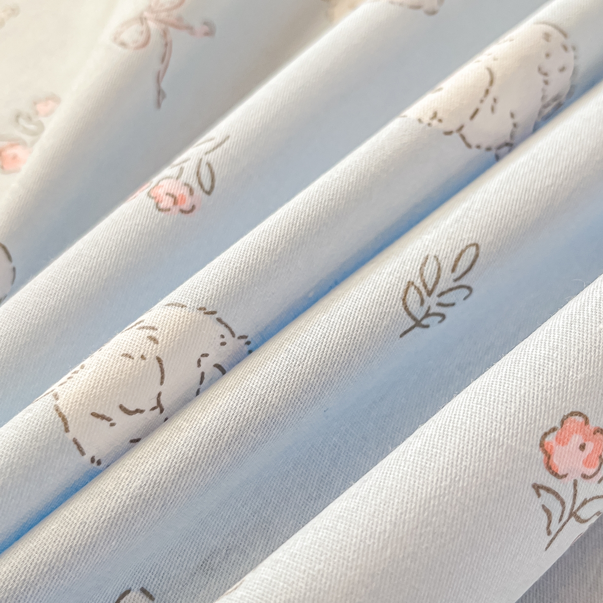 91家纺网 家纺一手货源 找家纺 瑞莱 2026新款纯棉全棉单品印花卡通床单枕套系列 仙子