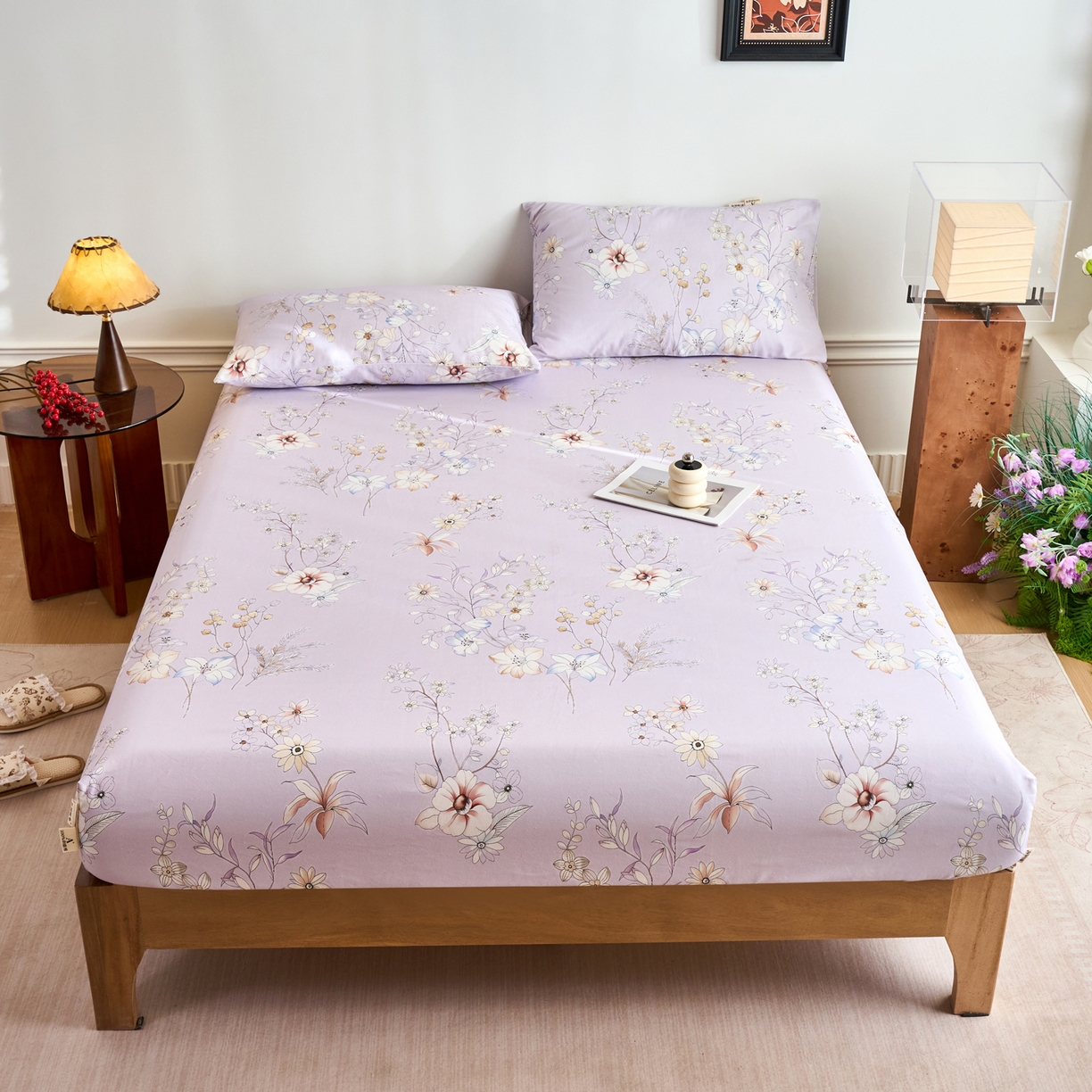 91家纺网 家纺一手货源 找家纺 （总）春皖家纺 2026春夏新品简约款老粗布系列床笠品单床笠 床笠单件