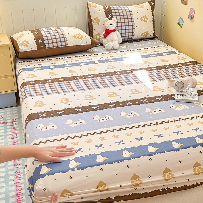 （总）瑞莱 2026新款纯棉全棉单品印花卡通床笠枕套系列