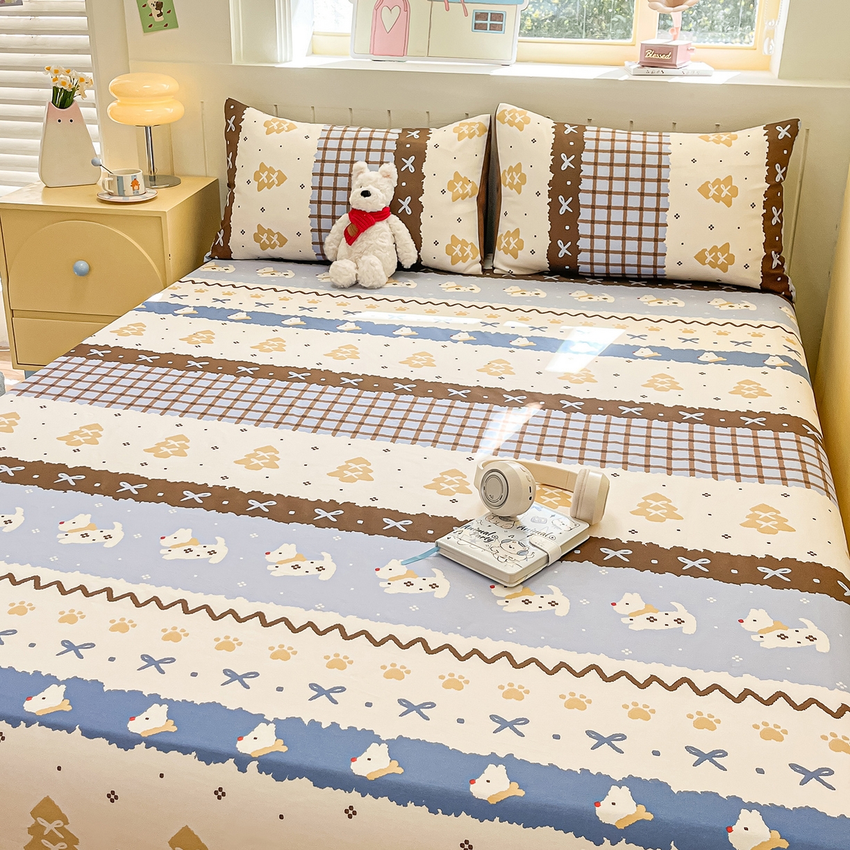 91家纺网 家纺一手货源 找家纺 （总）瑞莱 2026新款纯棉全棉单品印花卡通床笠枕套系列