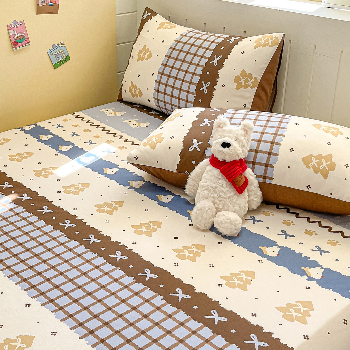 91家纺网 家纺一手货源 找家纺 （总）瑞莱 2026新款纯棉全棉单品印花卡通床笠枕套系列