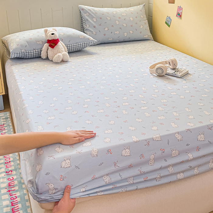 瑞莱 2026新款纯棉全棉单品印花卡通床笠枕套系列 仙子