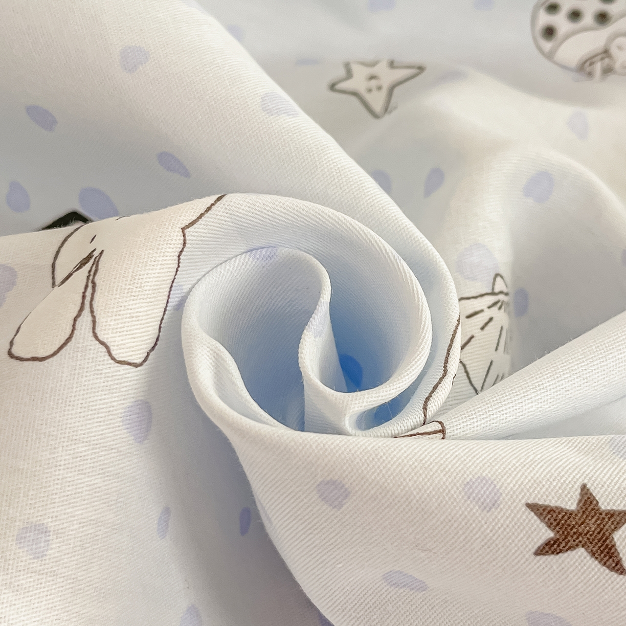 91家纺网 家纺一手货源 找家纺 瑞莱 2026新款纯棉全棉单品印花卡通床笠枕套系列 童话