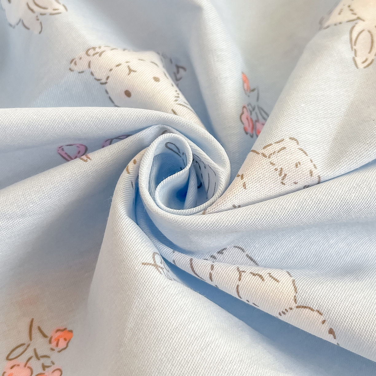 91家纺网 家纺一手货源 找家纺 瑞莱 2026新款纯棉全棉单品印花卡通床笠枕套系列 仙子