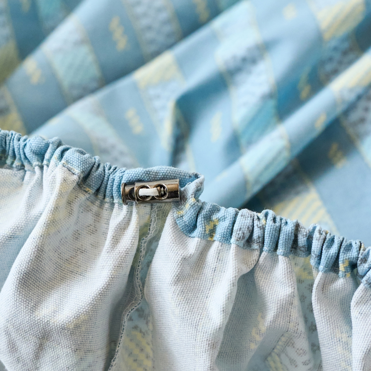 91家纺网 家纺一手货源 找家纺 春皖家纺 2026春夏新品简约款老粗布系列床笠品单床笠 床笠单件 简希灰