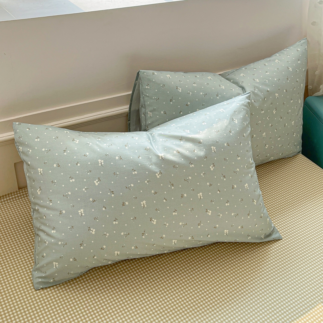 91家纺网 家纺一手货源 找家纺 （总）柠馨 2026春夏新款13372全棉纯棉印花单枕套 枕套单件-芙拉系列