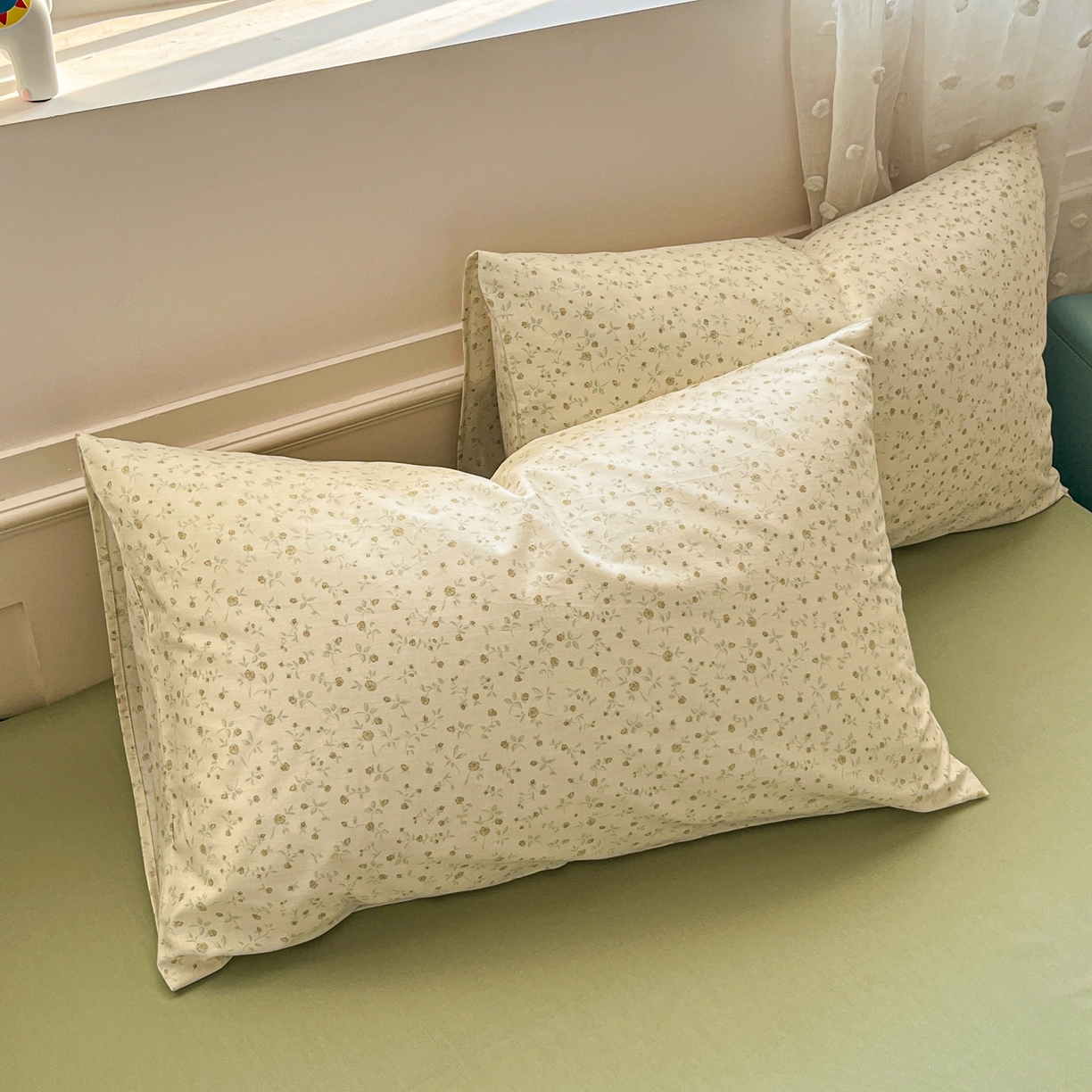 柠馨 2026春夏新款13372全棉纯棉印花单枕套 枕套单件-芙拉系列 舞纱